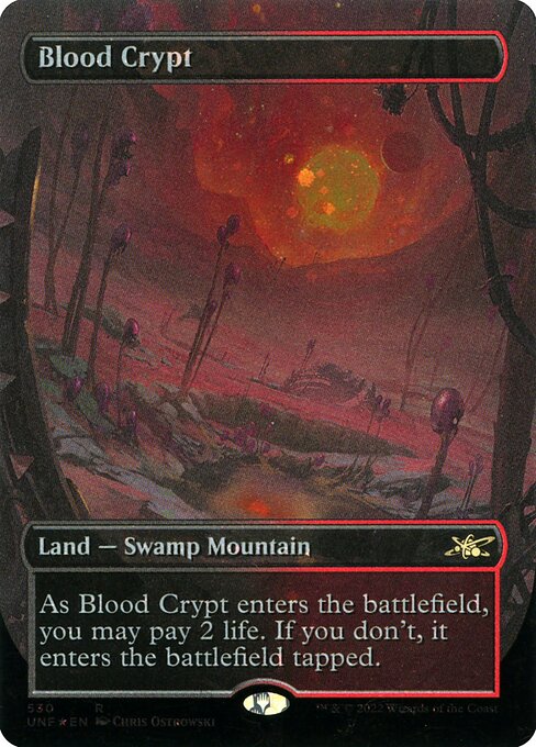 Blood Crypt (Borderless Galaxy Foil, Foil) · Unfinity [UNF] · MTG